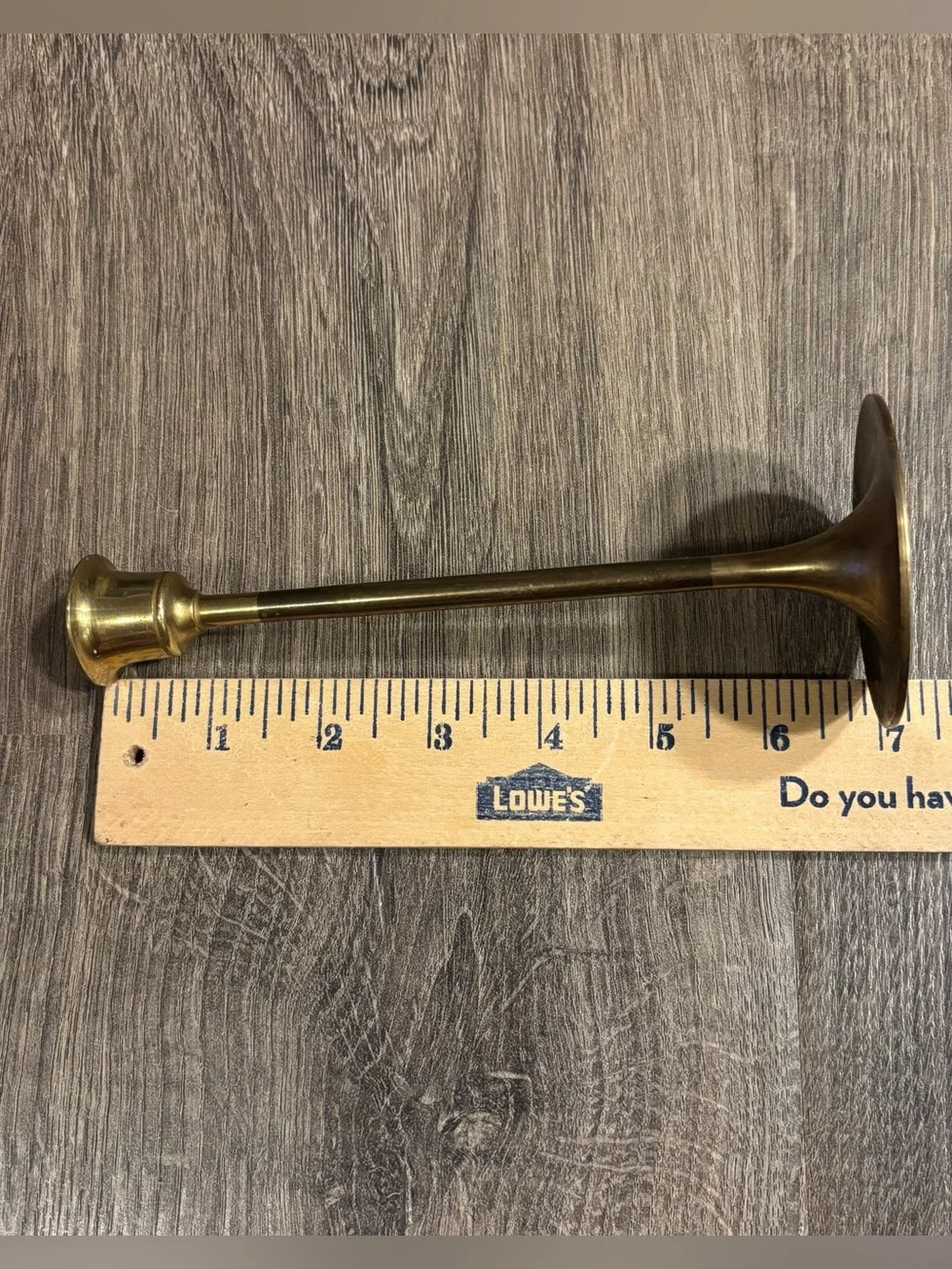 Brass Taper Candle Stick Holder 7”- Gold Finish Made in Taiwan